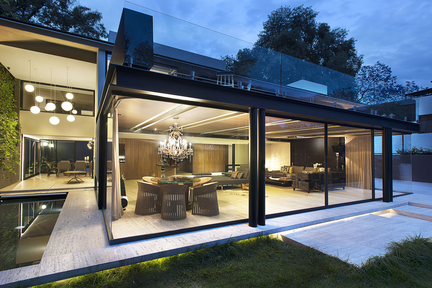 Concrete Steel and Glass Modern House Design