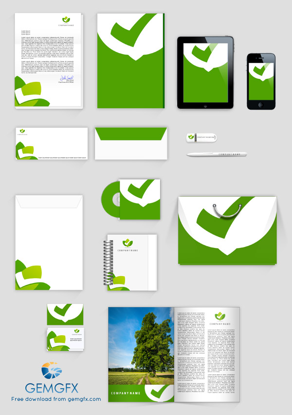 Corporate Identity Mockup PSD