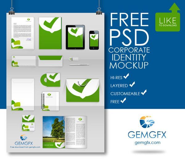 Corporate Identity PSD Templates