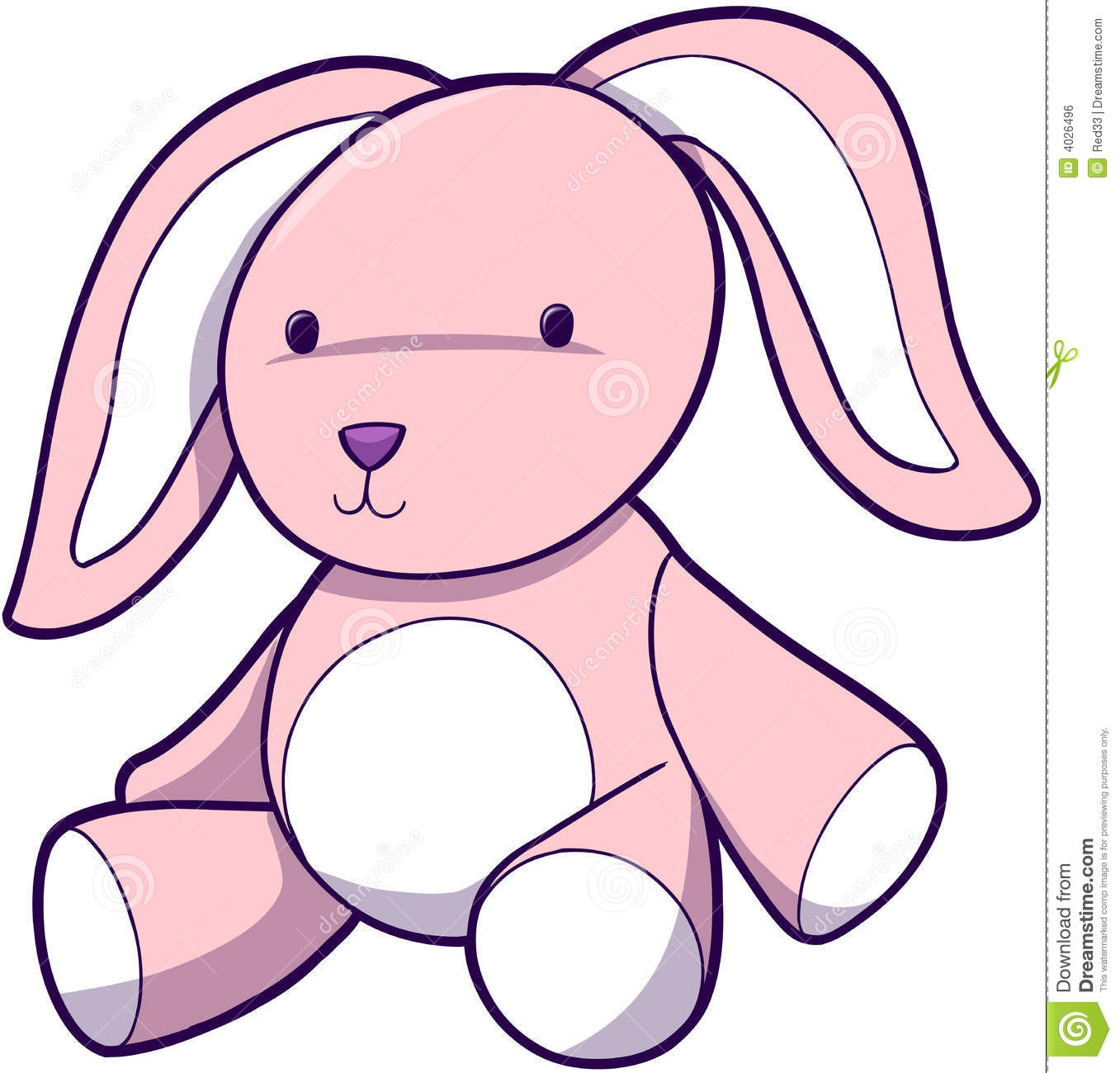 Cute Easter Bunny Vector