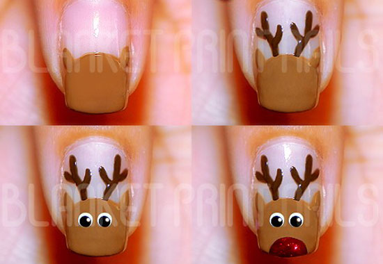Cute Easy Christmas Nail Art Designs