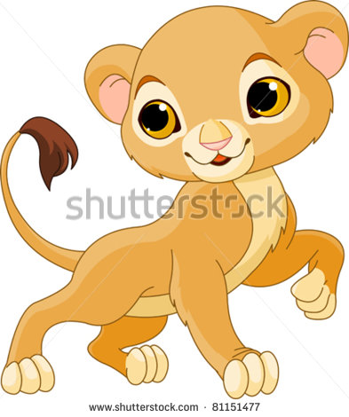 Cute Lion Cub Clip Art