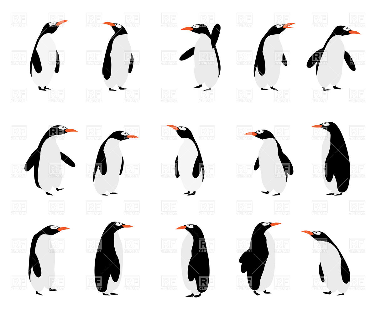 Cute Penguin Cartoon Clip Art