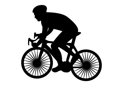 Cycling Silhouette Clip Art