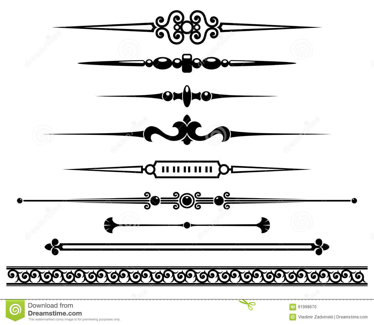 Decorative Line Dividers Decorative Line Dividers