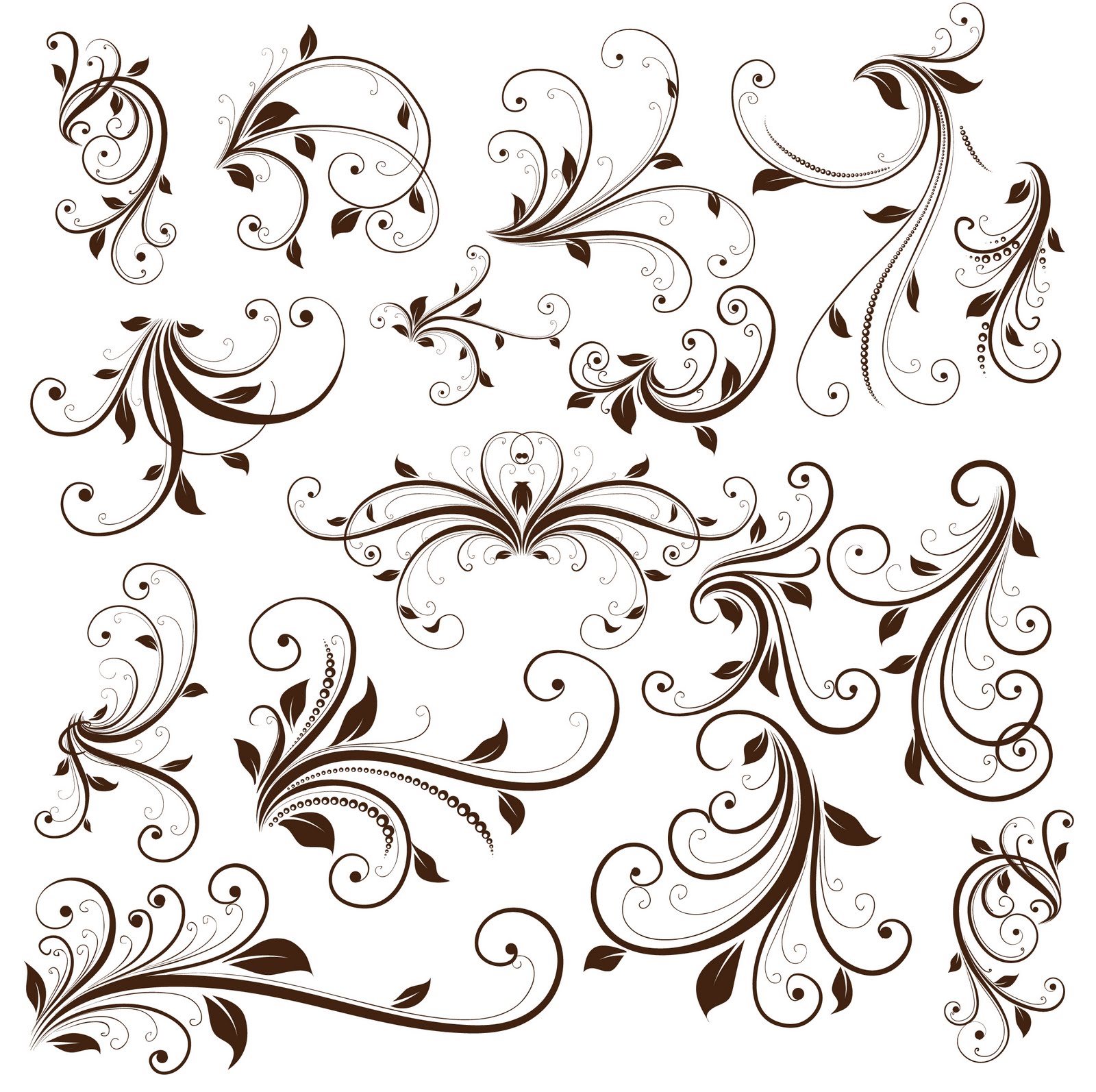 Decorative Swirl Vector Graphics