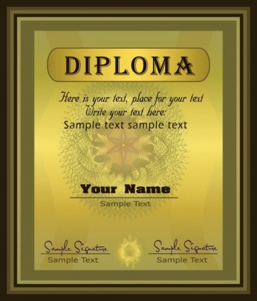 Diploma Certificate Template