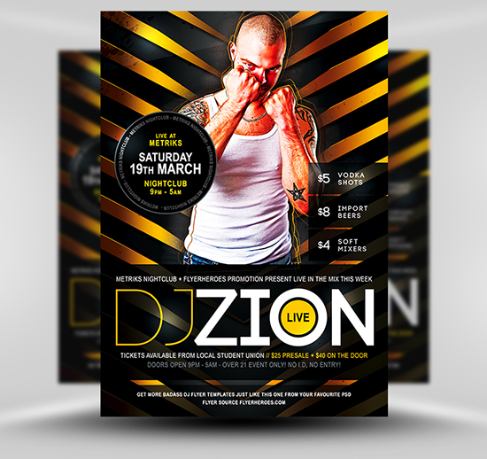 DJ Flyers Templates Free