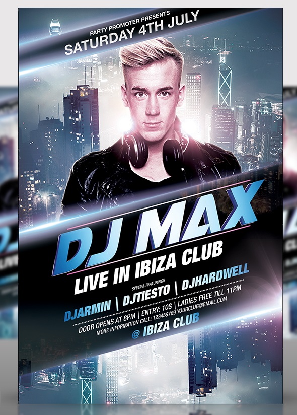 15 DJ Flyer PSD Template Images