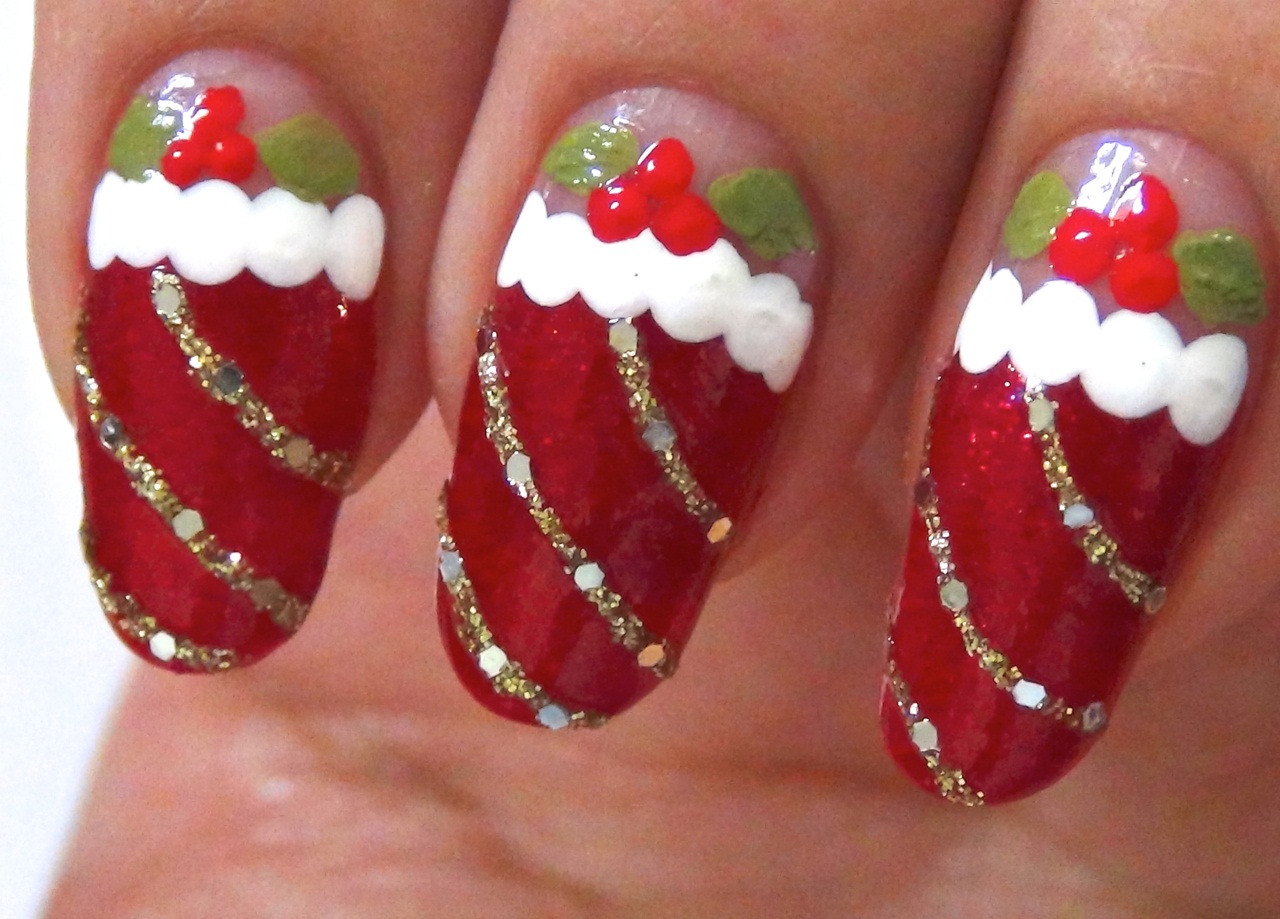 Easy Christmas Nail Art Design