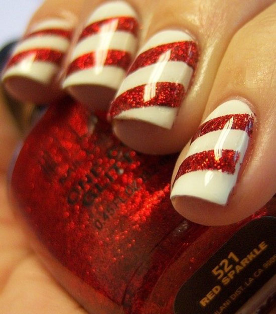 Easy Christmas Nail Art Easy Christmas Nail Art