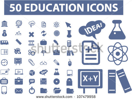 Education Icons Vector Free