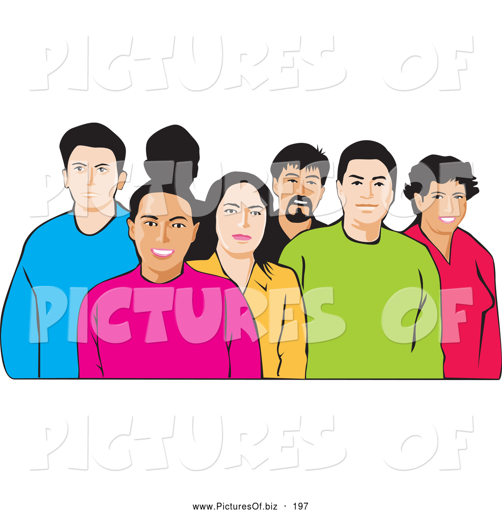 Ethnically Diverse Groups of People Clip Art