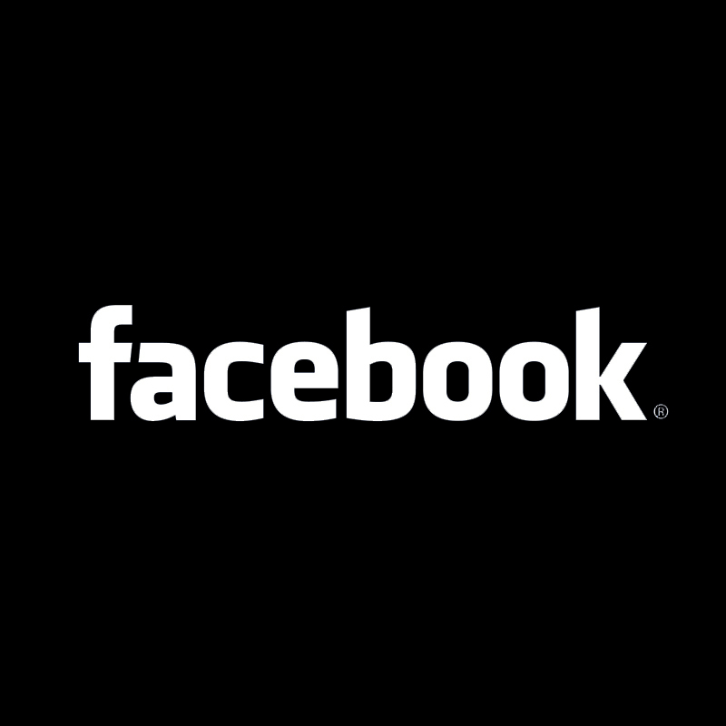 Facebook Logo Black White