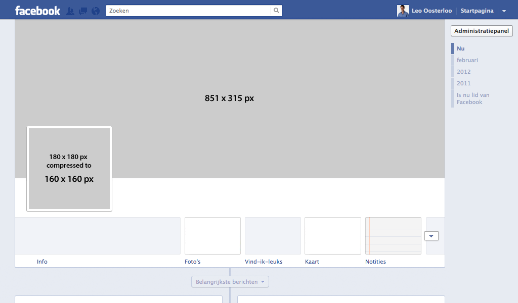 Facebook Timeline PSD Template