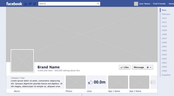 Facebook Timeline PSD Template