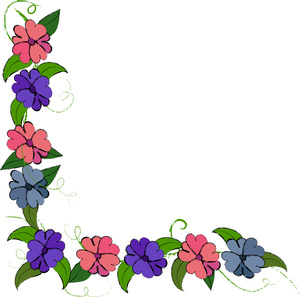 Flower Border Clip Art Flower Border Clip Art