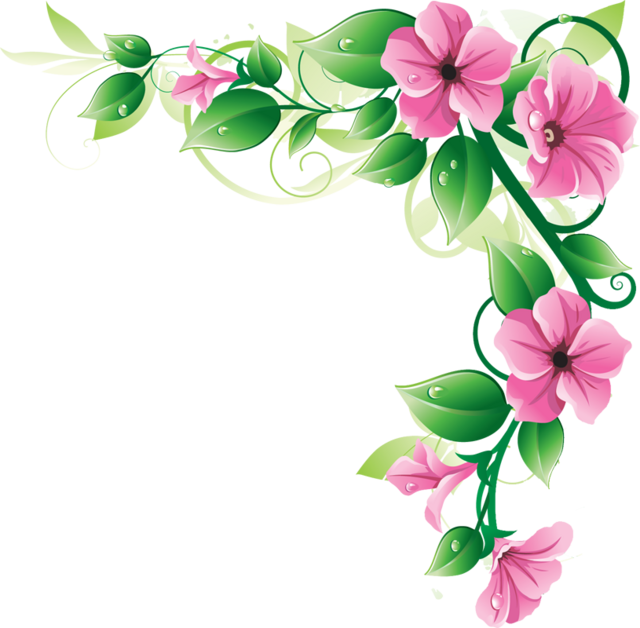 Flower Garden Border Clip Art