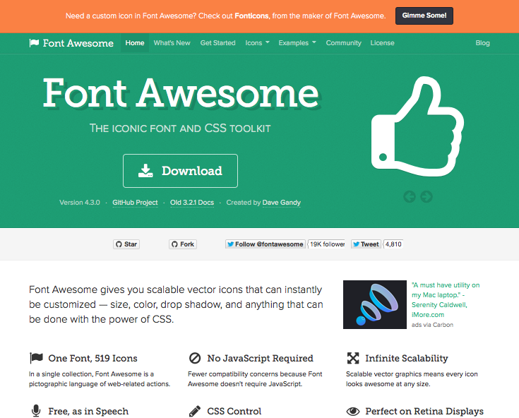 Font Awesome Icons