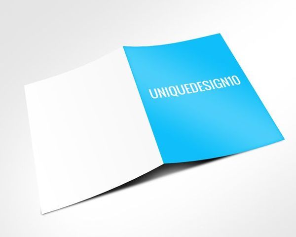 Free Bi Fold Brochure Mock Up