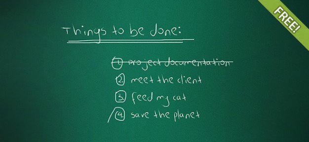 Free Chalkboard Template PSD Free Chalkboard Template PSD