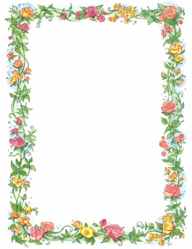 Free Clip Art Flowers Borders Frames