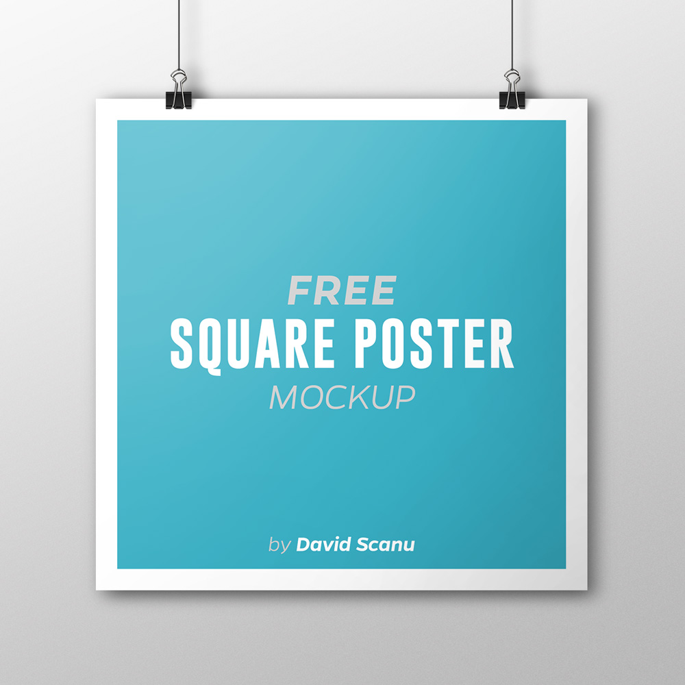 Free Flyer Mockup Square