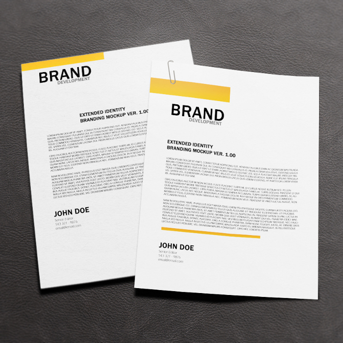 Free Mockup Letter Head Free Mockup Letter Head