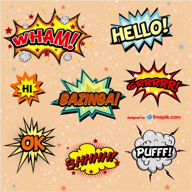 15 Comic Book Vector Images