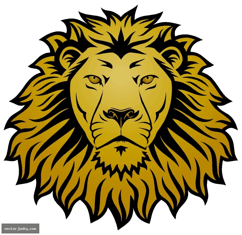 Free Vector Lion Head Clip Art