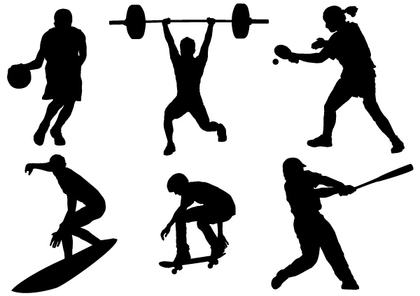 15 Photos of Sports Silhouette Vector