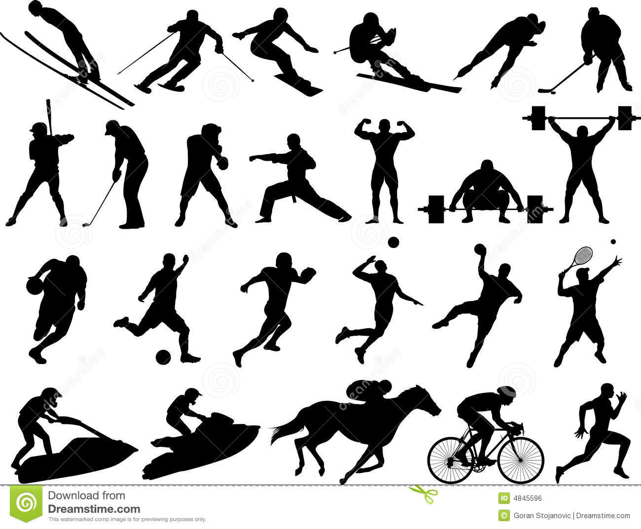 Free Vector Sport Silhouettes