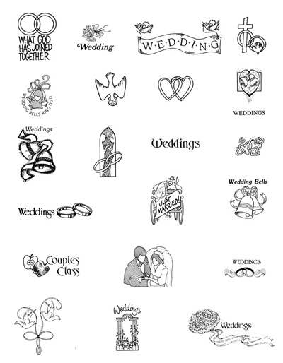 Free Wedding Program Clip Art