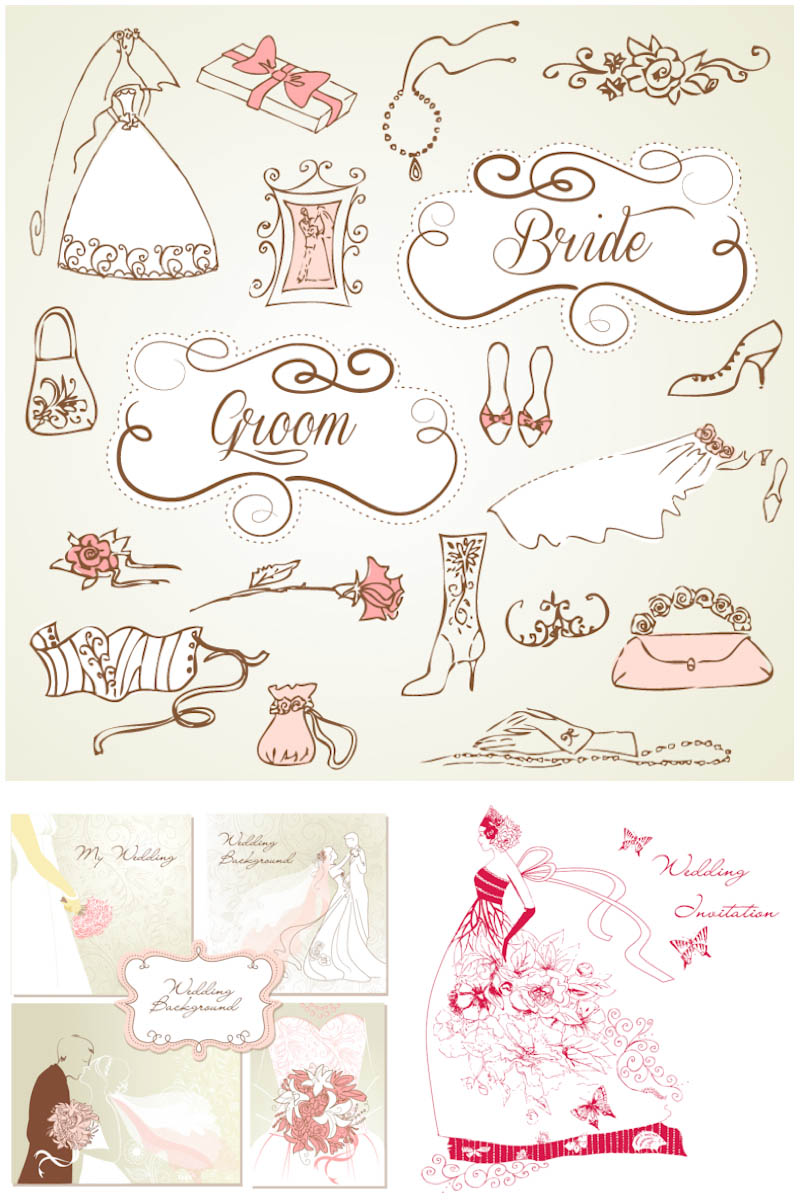 18 Free Wedding Vector Art Images