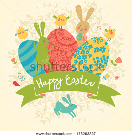Funny Happy Easter Rabbit