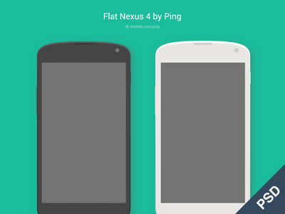 Galaxy Nexus Android Phone Flat Template