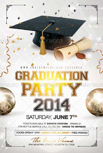 12 Graduation Templates Free PSD Images