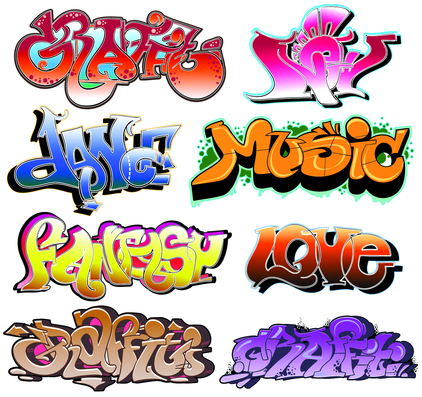 Graffiti Font Designs