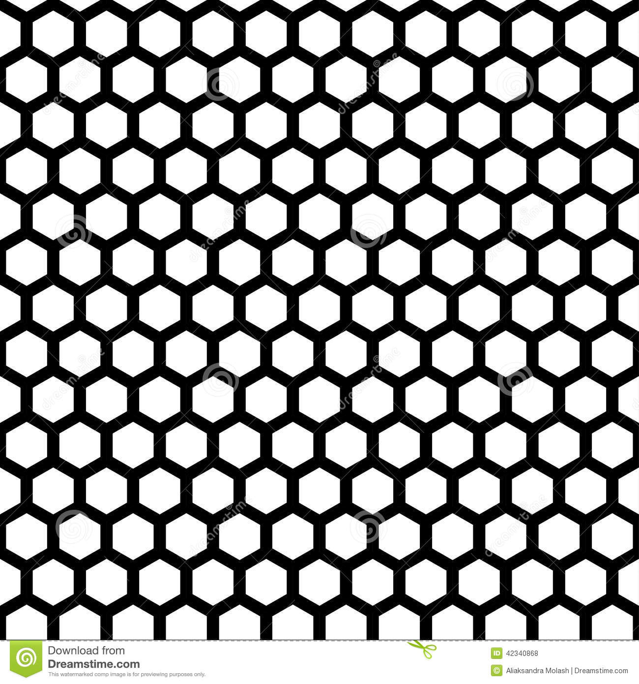 Honeycomb Seamless Pattern Vector