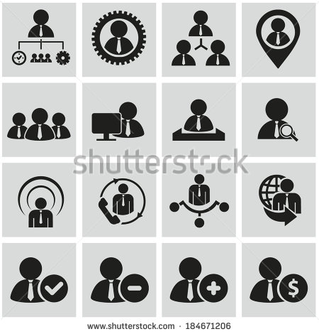 Human Resources and Management Icons