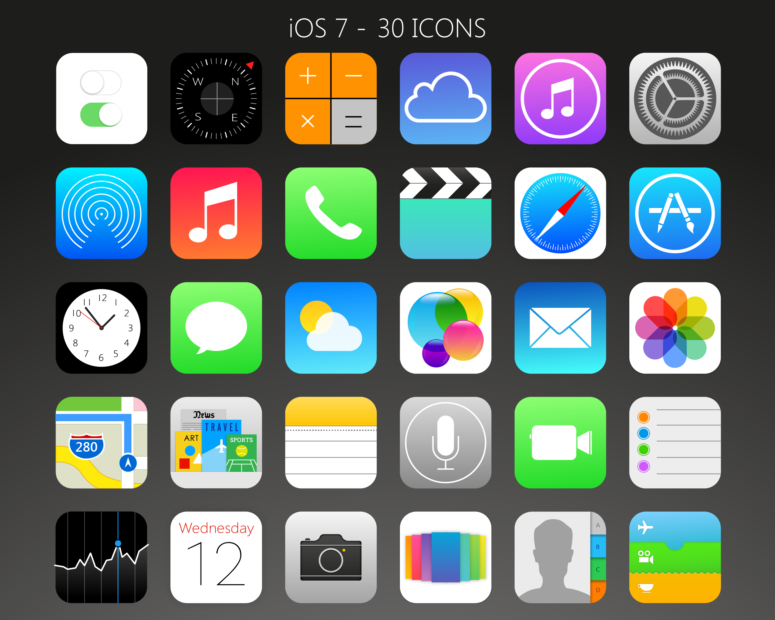 iOS 7 Icons