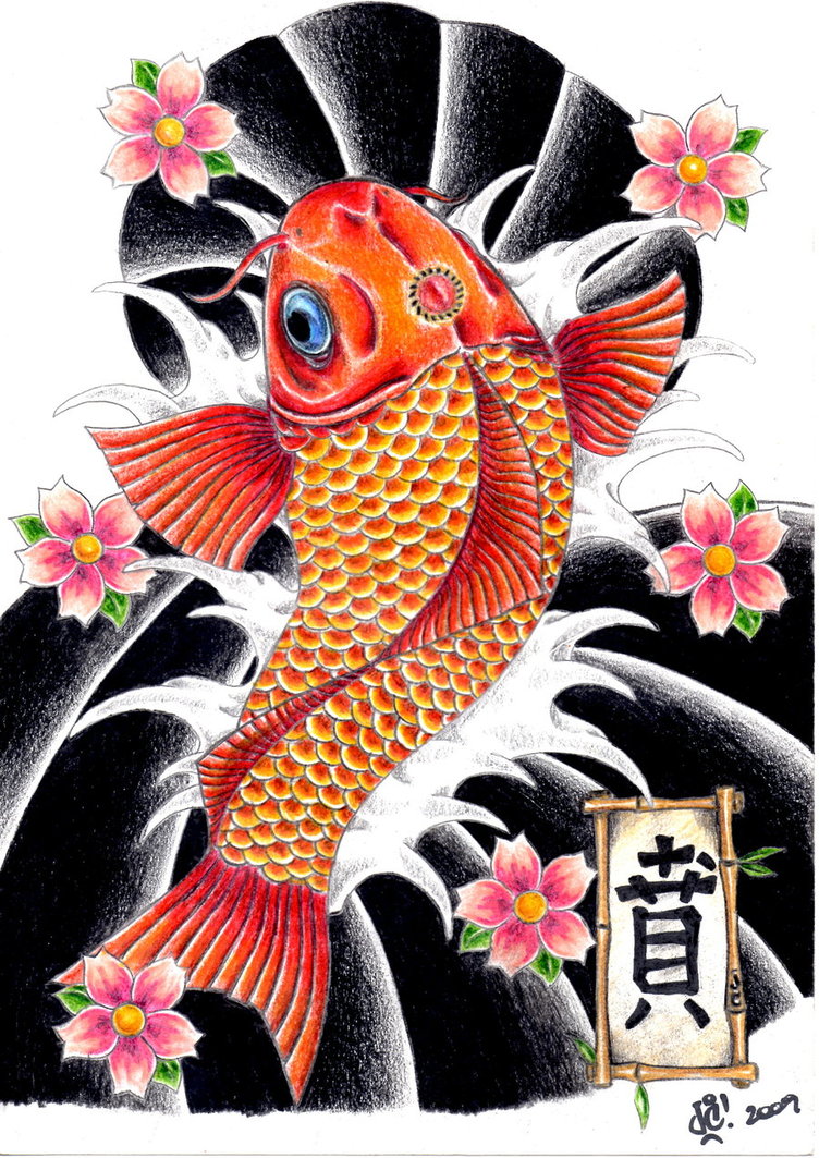 Japanese Koi Fish Tattoo Art