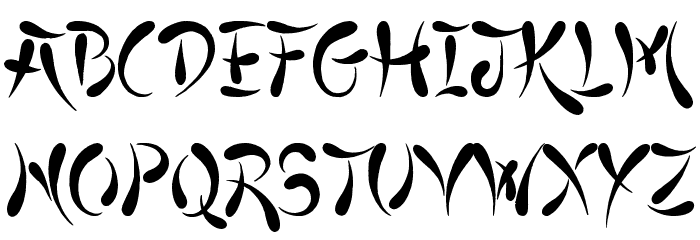 Japanese Style English Font