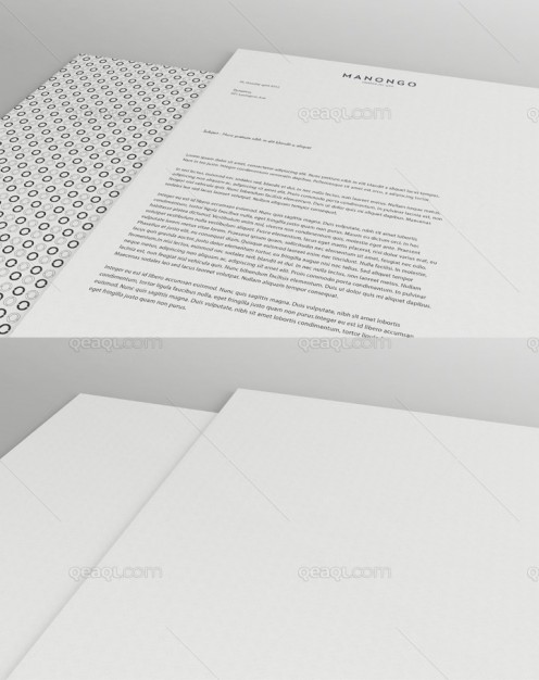 Letter Head Mock UPS Free