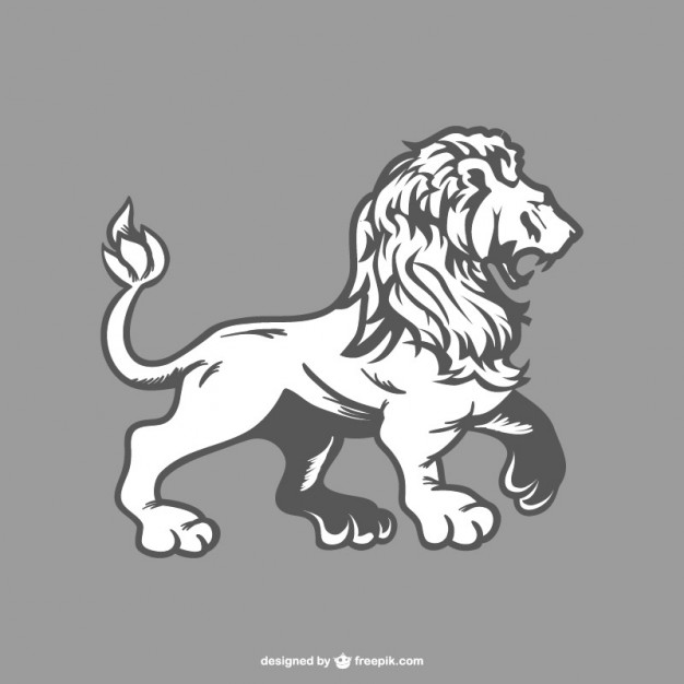 Lion Line Drawing Vector