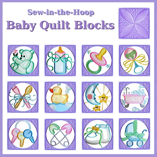 Machine Embroidery Baby Quilt Designs