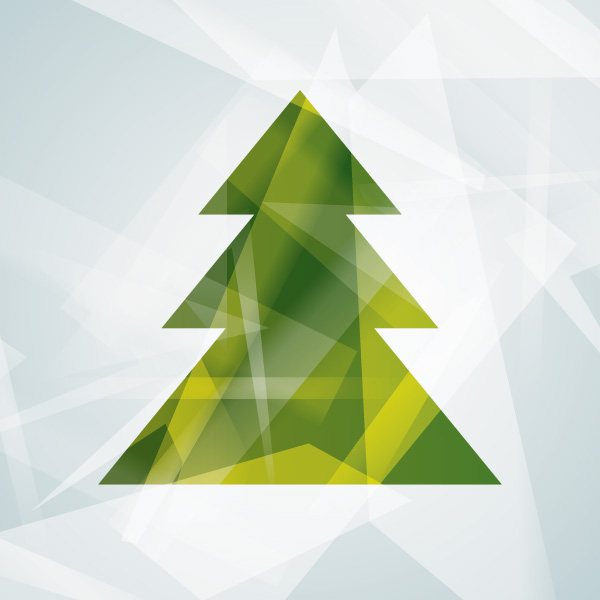 Modern Christmas Tree Graphic