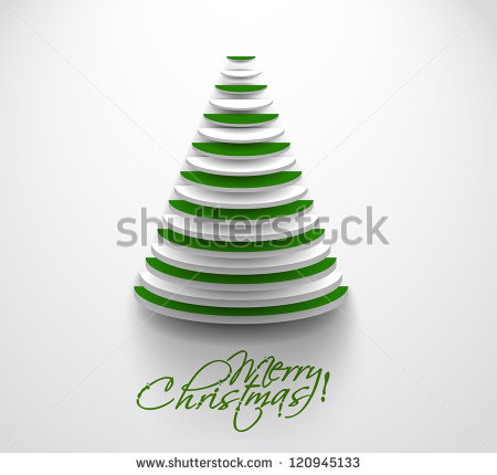 Modern Christmas Tree Vector