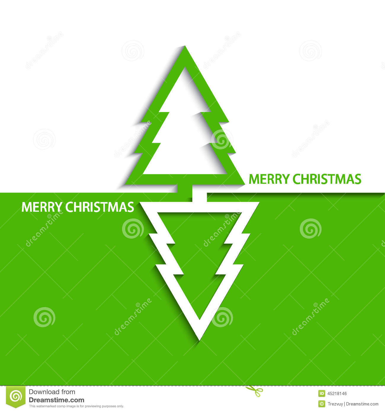 Modern Christmas Tree Vector