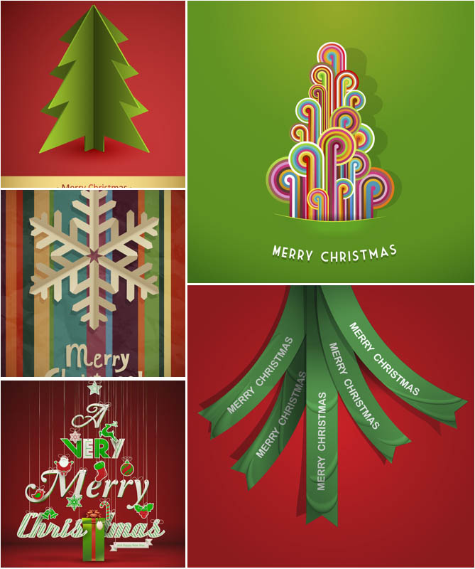 Modern Christmas Vector